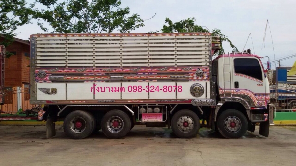 ขายรถพ่วงดัมพ์ 24 ล้อ ISUZU เครื่อง 360 แรง ปี 55 มี 2 พ่วง ดัมพ์แม่ลูก แม่ 12 ล้อ ลูก 3 เพลาแท้ ทะเบียนพร้อม