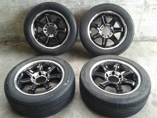 ขอบ17นิ้ว6รู พร้อมยาง สวยๆ 4 ล้อ ราคา 8500 บาท