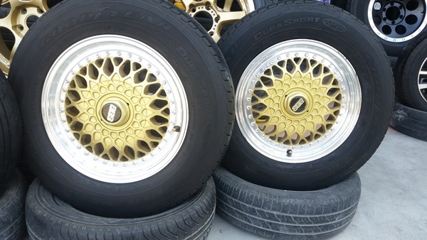 ขายล้อBBS ขอบ15 6 รู กว้าง 7 ยาง205/70/15 4 ล้อ