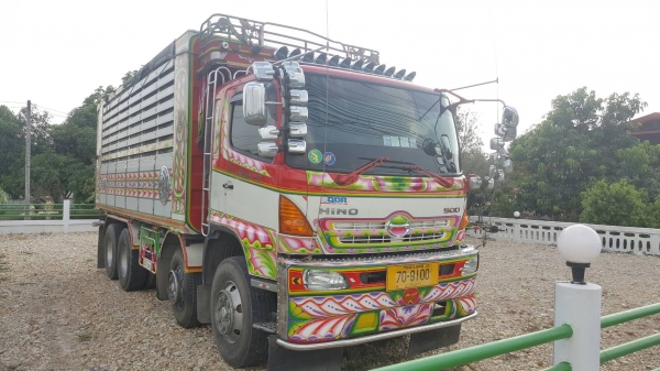 HINO 344 แรง ปี 54 ดั้มพ์แม่ + ลูก 24ล้อ  คอกเกษตร  ราคา  2,650,000 บาท
