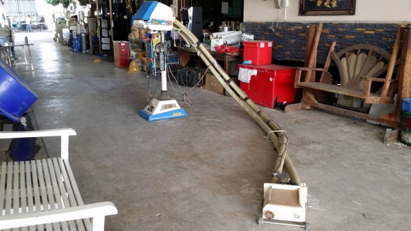 ท่อส่งข้าว ISEKI รุ่น UBM10 เก่าญี่ปุ่น ท่อยาว 4.60 เมตร  สภาพเครื่องพร้อมใช้งาน