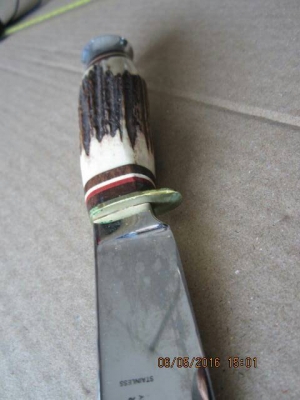 ขายมีดพกตราตางานเก่าMade in Germany. ด้ามเขาสัตว์งานเก่าเก็บ40ปี