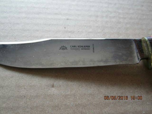 ขายมีดพกตราตางานเก่าMade in Germany. ด้ามเขาสัตว์งานเก่าเก็บ40ปี