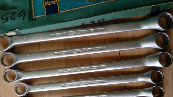 ขายประแจแหวนชุด12ตัวเยอรมัน6-32 เบอร์มิลHAZET Made in GERMANY.