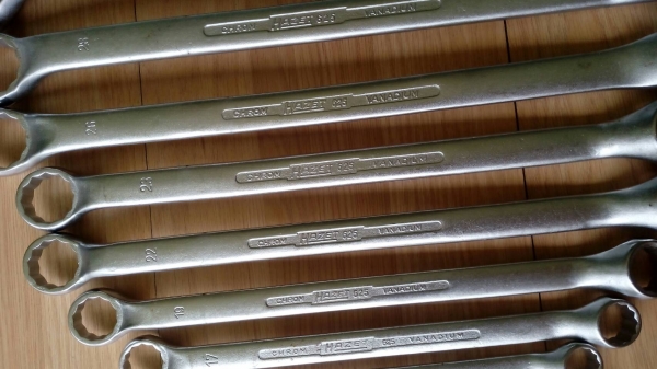 ขายประแจแหวนชุด12ตัวเยอรมัน6-32 เบอร์มิลHAZET Made in GERMANY.