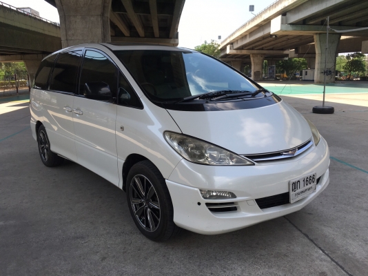 toyota estima 2.4g ไม่ไฮบริด สีขาว ปี2005 รถขับดีไม่มีปํญหาอะไร