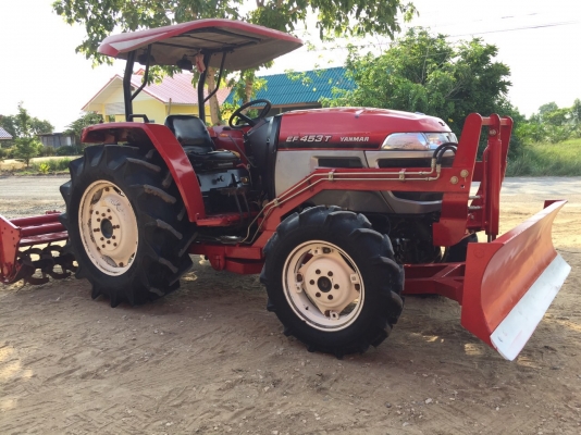 ขายรถไถยันม่าร์ EF453T พร้อมอุปกรณ์ดันหน้าและและโลตารี่. รถสวย ยางดีทั้ง4เส้น พร้อมใช้งานมากๆ ขายราคา298000บาท สนใจโทร 0819136451. ขอดูภาพเพิ่มเติมทาง line id:bow6451. #บริการจัดส่งฟรีทั่วไทย