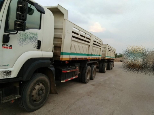 ขายรถสิบล้อ ISUZU DECA FXZ360แรง ปี54 ดั้มสามมิตร มีระบบลากพ่วง