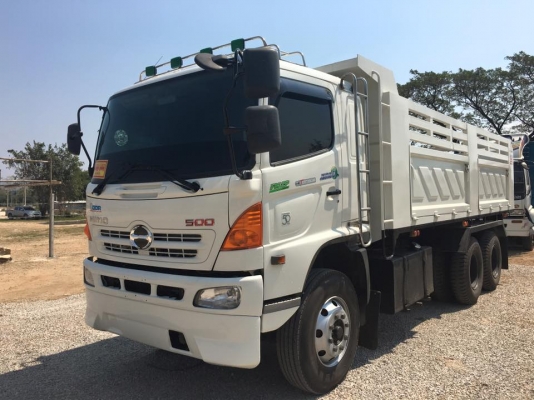 ขายรถสิบล้อ HINO FM2P 320แรงปี48 ดั้มสามมิตร มีระบบลากพ่วง