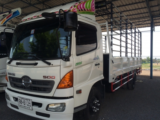 Hino Fc9J series 500 ปี52เครื่องยนต์Jo5e 145แรงม้า กระบะเหล็กพร้อมคอก(ต่อใหม่) ยาว5.50เมตร สภาพสวยพร้อมใช้งาน