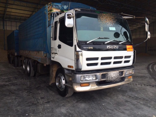 ขายรถสิบล้อ ISUZU Rocky นางฟ้า หัวจี้ก้า เครื่องP11 320แรง เกียร์ ZF ช่วงล่างเดิม ดั้มเนียมคอกเกษตร พ่วงแม่ลูก