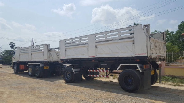 ขาย HINO MEGA 320 แรงม้า แม่ลูกดั้มสามมิตร ปี48