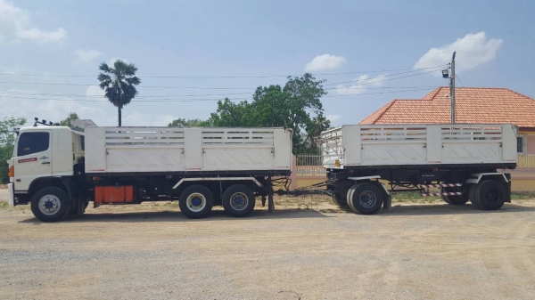 ขาย HINO MEGA 320 แรงม้า แม่ลูกดั้มสามมิตร ปี48