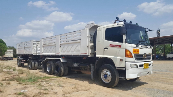 ขาย HINO MEGA 320 แรงม้า แม่ลูกดั้มสามมิตร ปี48