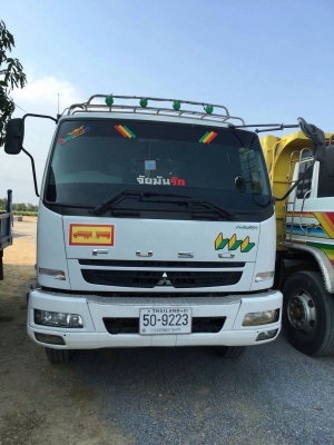 ขายรถบรรทุกสิบล้อ Mitsubishi เครื่อง 240 แรง ปี 57 กระบะดัมพ์ ทะเบียนพร้อม
