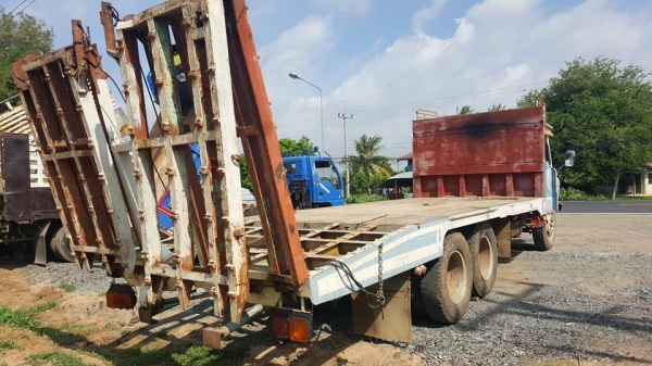 ขาย10ล้อ1เพลา เทรลเลอร์หัวยาวหางลากรถเกี่ยวข้าว 175แรง 6BG1 แชชซีสวย เครื่องดี เอกสารเล่มทะเบียนครบ พร้อมวิ่งงาน