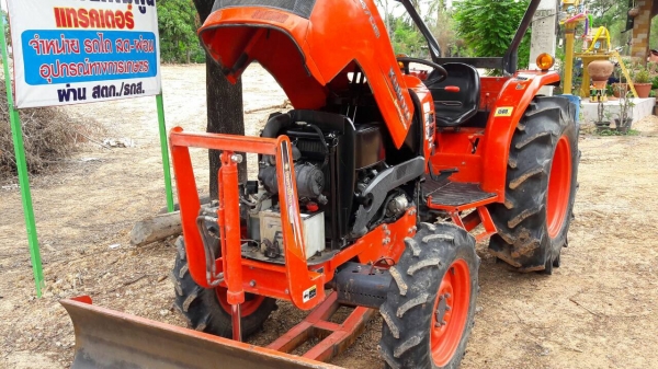 ขายคูโบต้า L4708 ดันหน้าและผานพรวน5/24 CMTสภาพพร้อมใช้