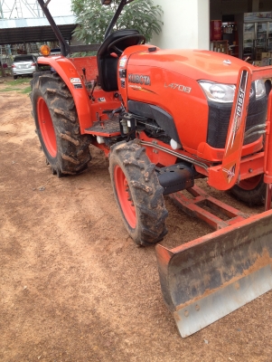 ขายคูโบต้า L4708 ดันหน้าและผานพรวน5/24 CMTสภาพพร้อมใช้