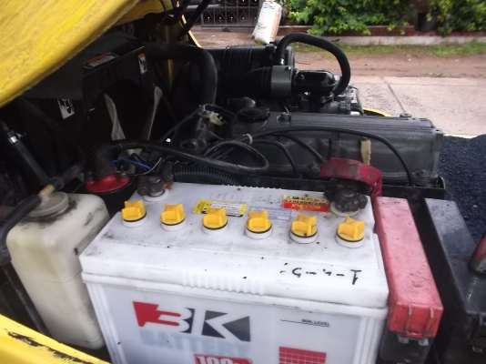 ขายโฟล์คลิฟท์ HYSTER รุ่น H 2.5 TX- EL เสาคู่ สูง 4 เมตร ใช้แก๊ส