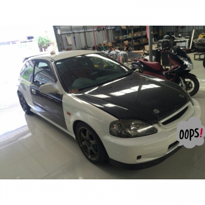 ขายรถยนต์EK 9 type r แท้ รถจดประกอบถูกต้อง เครื่อง B16B กล่อง P08 rom แล้วจูน e85