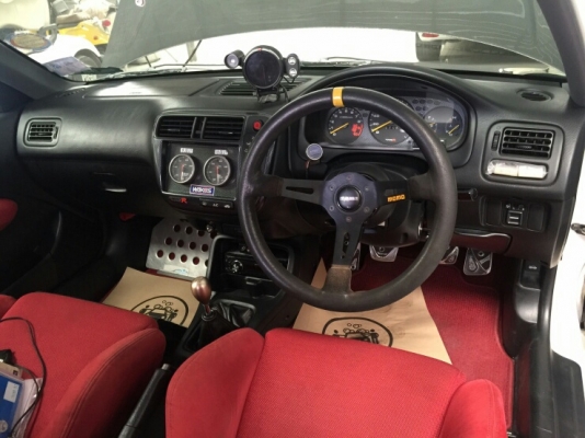 ขายรถยนต์EK 9 type r แท้ รถจดประกอบถูกต้อง เครื่อง B16B กล่อง P08 rom แล้วจูน e85