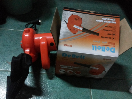 โบเวอร์ เป่า - ดูด ลมกำลังแรงแบบพกพา ยี่ห้อ De BELL ขนาดกำลัง 500 W. ปรับรอบสปีดความเร็วได้