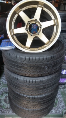 ขายล้อใหม่TE37*RPF1 18 9.5+10.5ยางเปอร์เช็น235/55/18 4 ล้อ ขายล้อใหม่TE37*RPF1 18 9.5+10.5ยางเปอร์เช็น235/55/18 4 ล้อ