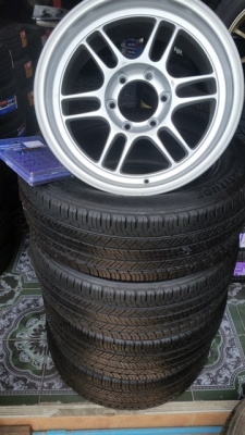 ขายล้อใหม่TE37*RPF1 18 9.5+10.5ยางเปอร์เช็น235/55/18  4 ล้อ