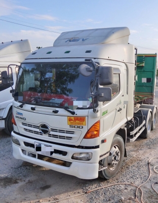 ขายสิบล้อหัวลากHINO MEGA500ยูโร3ปี55/260แรงNgvห้างพร้อมหางเซมิดั้มอู่STปี58