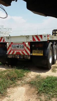 ขายด่วน หางเทรลเลอร์พื้นเรียบ 40 ฟุต 3 เพลา