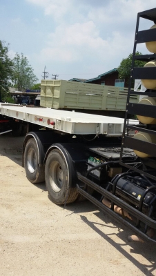 ขายด่วน หางเทรลเลอร์พื้นเรียบ 40 ฟุต 3 เพลา