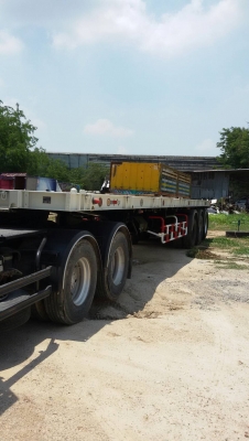 ขายด่วน หางเทรลเลอร์พื้นเรียบ 40 ฟุต 3 เพลา