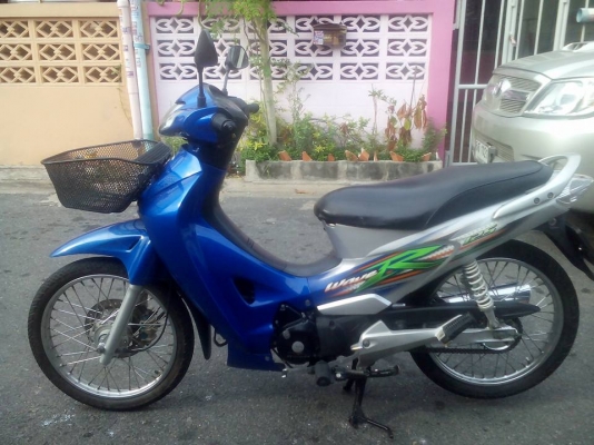 ขาย Honda Wave 125 R ปี 49 กุญแจใหญ่ สตาร์ทเท้า ภาษีขาด 1 ปี (ราคานี้ทำ พรบ.ต่อภาษีให้ด้วย) เครื่องดีเดิมๆ ไม่หลวม ชุดสีใช้ได้ เล่มพร้อมชุดโอน