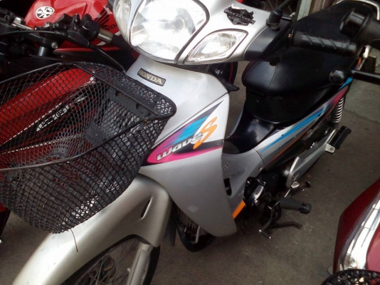 ขาย Honda Wave 125 S ปี 45 สตาร์ทเท้า เครื่องดี ไม่หลวม ชุดสีมีแตกหน้ากากหน้าและหลัง บังโคลนสีเพี้ยน ท่อหลังสีดี่ (ขายตามสภาพ) ภาษีเต็มเล่มพร้อมชุดโอน