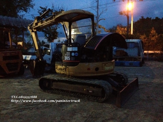 FROM JAPAN MINI EXCAVATOR CATERPILLAR 305SR/ปี:(2005) เครื่องยนต์MITSUBISHI K4N/คอนโทรลน้ำมัน/ปั๊มนิ้ว ราคาเพียง 560,000 บาท สนใจรีบติดต่อ 0819337688