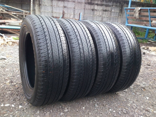 ขายยาง บริดสโตน อีโคเปีย 225/65R17 ยางสัปดาห์ที่06 ปี15 ดอกยางหนาสดนิ่มไม่ร้าวไม่แตกลายไม่มีปะสวยๆ จำนวน 1 ชุด