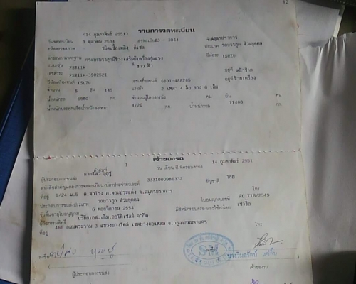 ร้อก175ยาง900เบรคทิฟฟี่ พ.เวอร์ยาว 6 ม. ภาษีเต็มเล่มพร้อมโอน