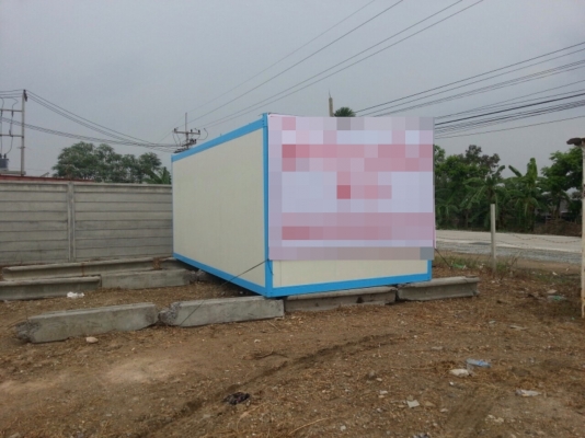 ขายด่วน!! ตู้สำนักงานเคลื่อนที่ กว้าง 3x6 ม. สูง 2.5 ม. มาตรฐานไซต์งานทั่วไปค่ะ