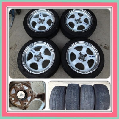 ขายแม็กซ์มือ2 ขอบ16 W Work 4/100 + ยาง ราคา 8,500 บ.ราคาถูก