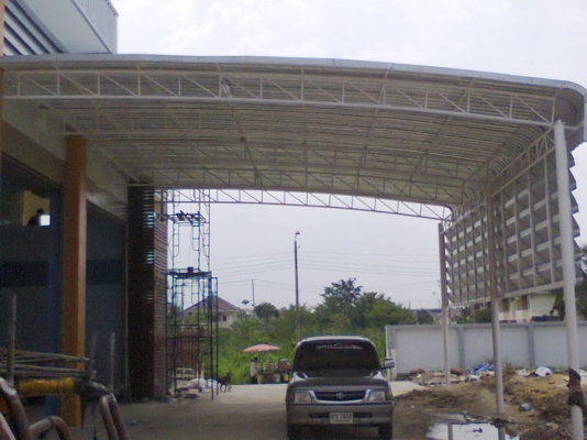 ประสิทธิ์การผ้าใบ รับทำเต้นผ้าใบ หลังคาแผ่นเม็ททอลชีล