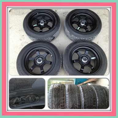 ขายแม็กมือ2 TE37V(Kspeed) ขอบ15 กว้าง8 ออฟ 25 +ยางปี10 ดอกเยอะ 12500 B