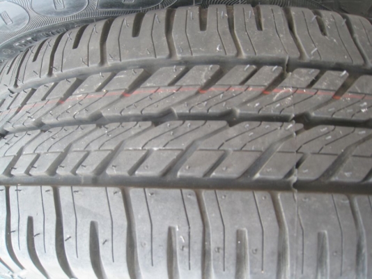 ขายกะทะล้อ Honda jazz ขอบ15 4/100 +ฝาครอบ + ยางปลายปี12 (081-3747940)