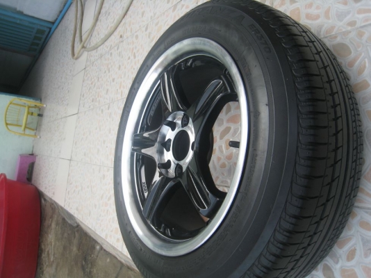 ขายล้อแม็ก Volk racing GTC 15"x6.5" 4 รู 100/114 แม็กสภาพสวยๆ ไม่มีคด ไม่มีดุ้ง +ยาง(081-3747940)