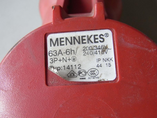 ขายหัวปลั๊กไฟขนาดใหญ่ยี่ห้อ MENNEKES สำหรับใช้ในโรงงาน สภาพสวยพร้อมใช้งาน ขายหัวปลั๊กไฟขนาดใหญ่ยี่ห้อ MENNEKES สำหรับใช้ในโรงงาน สภาพสวยพร้อมใช้งาน