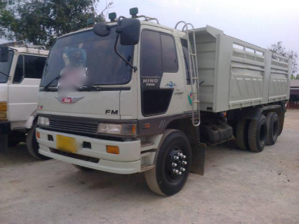 ขายรถบรรทุกสิบล้อดั๊มพ์ HINO 3M ดั๊มพ์สามมิตรลอนเฉียง เครื่องเดิม เกียร์เดิม ทะเบียนพร้อมโอน