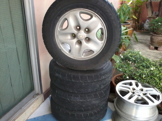 ขายแม็หขอบ14 5รูพร้อมยางราคาถูก