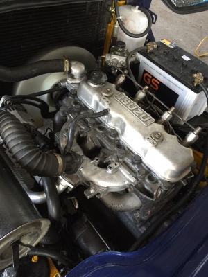 ขายด่วนรถยกเครื่องยนต์ดีเซล KOMATSU FD30-12 เครื่องยนต์ ISUZU C240 เกียร์ออโต้ เสาสูง 3 เมตร