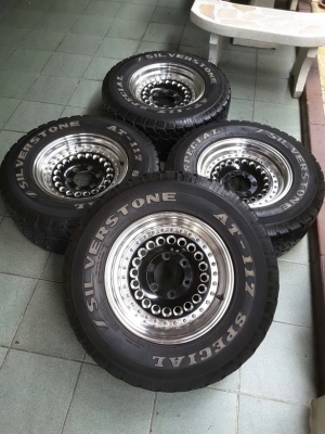 Max หยดนำ้ + Silverstone AT 265/70/16 ปี12 สวยๆ 1ชุด