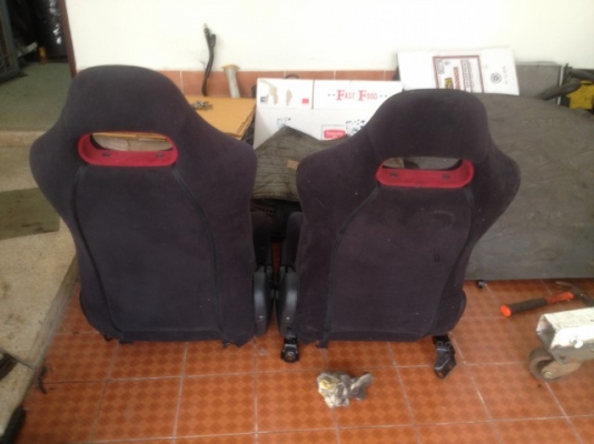 เบาะ SKYLINE R33 V SPEC II ด้ายเเดงสภาพสวยตามรูปพร้อมรางเก่าญี่ปุ่นเเท้คู่ละ เบาะ SKYLINE R33 V SPEC II ด้ายเเดงสภาพสวยตามรูปพร้อมรางเก่าญี่ปุ่นเเท้คู่ละ