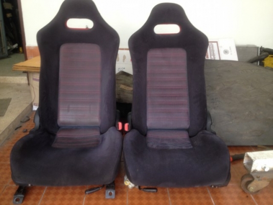 เบาะ SKYLINE R33 V SPEC II ด้ายเเดงสภาพสวยตามรูปพร้อมรางเก่าญี่ปุ่นเเท้คู่ละ เบาะ SKYLINE R33 V SPEC II ด้ายเเดงสภาพสวยตามรูปพร้อมรางเก่าญี่ปุ่นเเท้คู่ละ